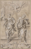 K II 032
<br/>
Heiligen Alexander en Bartholomëus
<br/>
<em>Lucatelli, Pietro (ca. 1634-1710)</em>